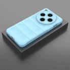 For OPPO Find X8 Pro 5G Magic Shield TPU + Flannel Phone Case(Light Blue) - 2