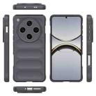 For OPPO Find X8 Pro 5G Magic Shield TPU + Flannel Phone Case(Dark Grey) - 3