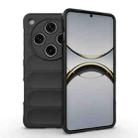 For OPPO Find X8 Pro 5G Magic Shield TPU + Flannel Phone Case(Black) - 1
