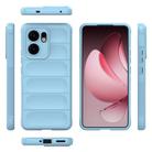 For OPPO Reno13 F 5G Global Magic Shield TPU + Flannel Phone Case(Light Blue) - 3