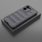 For OPPO Reno13 F 5G Global Magic Shield TPU + Flannel Phone Case(Dark Grey) - 2