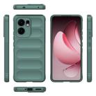 For OPPO Reno13 F 5G Global Magic Shield TPU + Flannel Phone Case(Dark Green) - 3