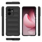 For OPPO Reno13 F 5G Global Magic Shield TPU + Flannel Phone Case(Black) - 3