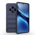 For OPPO Reno12 F 5G Global Magic Shield TPU + Flannel Phone Case(Dark Blue) - 1