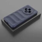 For OPPO Reno12 F 5G Global Magic Shield TPU + Flannel Phone Case(Dark Blue) - 2