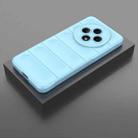 For OPPO Reno12 F 5G Global Magic Shield TPU + Flannel Phone Case(Light Blue) - 2