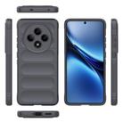 For OPPO Reno12 F 5G Global Magic Shield TPU + Flannel Phone Case(Dark Grey) - 3