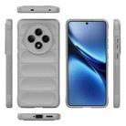For OPPO Reno12 F 5G Global Magic Shield TPU + Flannel Phone Case(Grey) - 3