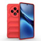 For OPPO Reno12 F 5G Global Magic Shield TPU + Flannel Phone Case(Red) - 1