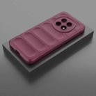 For OPPO F29 Pro 5G Global Magic Shield TPU + Flannel Phone Case(Wine Red) - 2