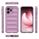 For OPPO Reno14 5G Global Magic Shield TPU + Flannel Phone Case(Purple) - 3