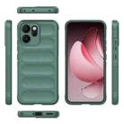 For OPPO Reno14 5G Global Magic Shield TPU + Flannel Phone Case(Dark Green) - 3