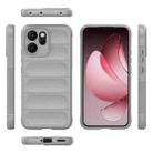 For OPPO Reno14 5G Global Magic Shield TPU + Flannel Phone Case(Grey) - 3