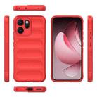 For OPPO Reno14 5G Global Magic Shield TPU + Flannel Phone Case(Red) - 3