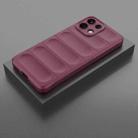 For OPPO K13 5G Magic Shield TPU + Flannel Phone Case(Wine Red) - 2