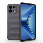 For OPPO K13 5G Magic Shield TPU + Flannel Phone Case(Dark Grey) - 1