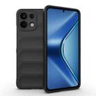 For OPPO K13 5G Magic Shield TPU + Flannel Phone Case(Black) - 1