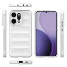 For OPPO Reno14 Pro Global Magic Shield TPU + Flannel Phone Case(White) - 3
