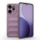 For OPPO Reno14 Pro Global Magic Shield TPU + Flannel Phone Case(Purple) - 1