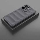 For OPPO Reno14 Pro Global Magic Shield TPU + Flannel Phone Case(Dark Grey) - 2