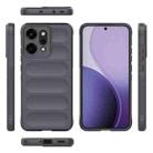 For OPPO Reno14 Pro Global Magic Shield TPU + Flannel Phone Case(Dark Grey) - 3