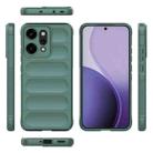 For OPPO Reno14 Pro Global Magic Shield TPU + Flannel Phone Case(Dark Green) - 3
