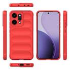 For OPPO Reno14 Pro Global Magic Shield TPU + Flannel Phone Case(Red) - 3