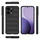For OPPO Reno14 Pro Global Magic Shield TPU + Flannel Phone Case(Black) - 3