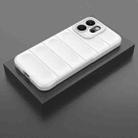 For OPPO Reno14 F Magic Shield TPU + Flannel Phone Case(White) - 2
