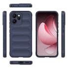 For OPPO Reno14 F Magic Shield TPU + Flannel Phone Case(Dark Blue) - 3