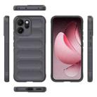 For OPPO Reno14 F Magic Shield TPU + Flannel Phone Case(Dark Grey) - 3
