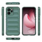 For OPPO Reno14 F Magic Shield TPU + Flannel Phone Case(Dark Green) - 3