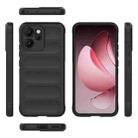For OPPO Reno14 F Magic Shield TPU + Flannel Phone Case(Black) - 3