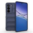 For OPPO A5 5G Global / K13x 5G Global Magic Shield TPU + Flannel Phone Case(Dark Blue) - 1