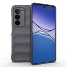 For OPPO A5 5G Global / K13x 5G Global Magic Shield TPU + Flannel Phone Case(Dark Grey) - 1