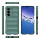 For OPPO A5 5G Global / K13x 5G Global Magic Shield TPU + Flannel Phone Case(Dark Green) - 3