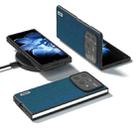 For Xiaomi Mix Fold 4 ABEEL Genuine Leather Litchi Texture Phone Case(Blue) - 2