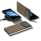 For Xiaomi Mix Fold 4 ABEEL Genuine Leather Litchi Texture Phone Case(Grey) - 2