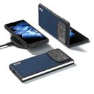 For Xiaomi Mix Fold 4 ABEEL Genuine Leather + PC Litchi Texture Phone Case(Blue) - 2