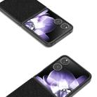 For Xiaomi Mix Flip ABEEL Cross Texture Genuine Leather Phone Case(Black) - 3