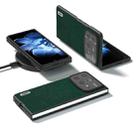 For Xiaomi Mix Fold 4 ABEEL Cross Texture Genuine Leather Phone Case(Green) - 2