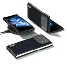 For Xiaomi Mix Fold 4 ABEEL Cross Texture Genuine Leather Phone Case(Blue) - 2
