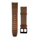22mm Universal Retro Texture Leather Watch Band(Brown) - 1