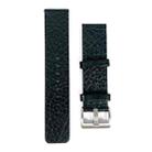 22mm Universal Buffalo Leather Watch Band(Black) - 1