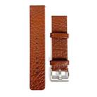 22mm Universal Buffalo Leather Watch Band(Brown) - 1