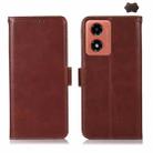 For Motorola Moto G04 / G24 Magnetic Crazy Horse Texture Genuine Leather RFID Phone Case(Brown) - 1