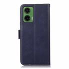 For Motorola Moto G35 Magnetic Crazy Horse Texture Genuine Leather Phone Case(Blue) - 3