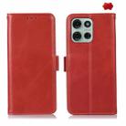 For Motorola Moto G75 5G Magnetic Crazy Horse Texture Genuine Leather Phone Case(Red) - 1