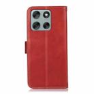 For Motorola Moto G56 5G Magnetic Crazy Horse Texture Genuine Leather Phone Case(Red) - 3