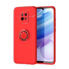 For Xiaomi Redmi 10X 5G Lenuo Shockproof TPU Protective Case with Invisible Holder(Red) - 1